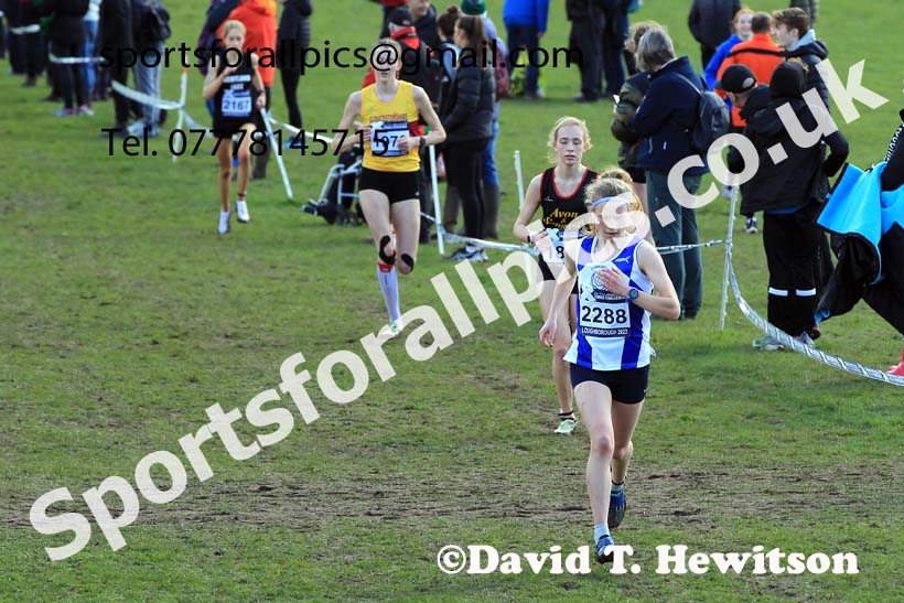 Womens Under-17s 2022 CAU Inter Counties Cross Country, Prestwold Hall, Loughborough.  Photo: David T. Hewitson/Sports for All Pics